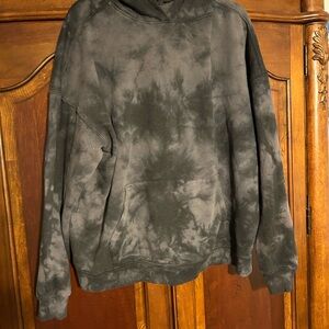 No Boundaries Charcoal Tie-Dye Hoodie